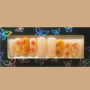 Autumn Leaf Press-On Nails